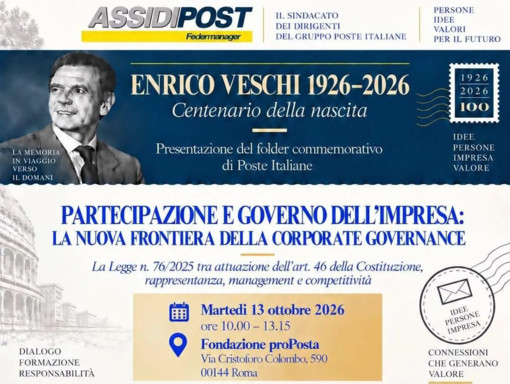 Assidipost Federmanager, a Roma confronto sulla nuova Corporate Governance Assidipost Federmanager, a Roma confronto sulla nuova Corporate Governance