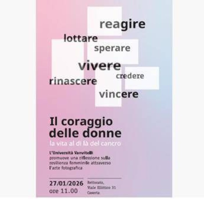 All'Università della Campania L. Vanvitelli bando fotografico e mostra raccontano donne che hanno superato cancro