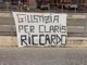 Striscione 'per Claris Riccardo' davanti ministero Giustizia, notata donna fuggire