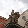 Roma, danneggiata scultura dell'Elefantino in piazza della Minerva: zanna spezzata