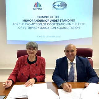ANVUR-EAEVE: un’intesa per la valutazione della qualità in Medicina Veterinaria