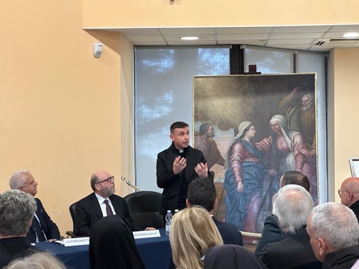 Banca del Fucino, svelato a L’Aquila il restauro della tela “La Visitazione”