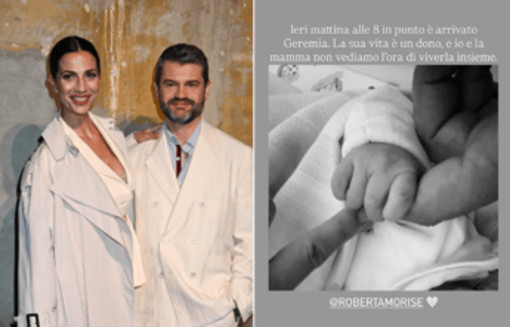 Roberta Morise e Enrico Bartolini genitori bis: &quot;È arrivato Geremia&quot;